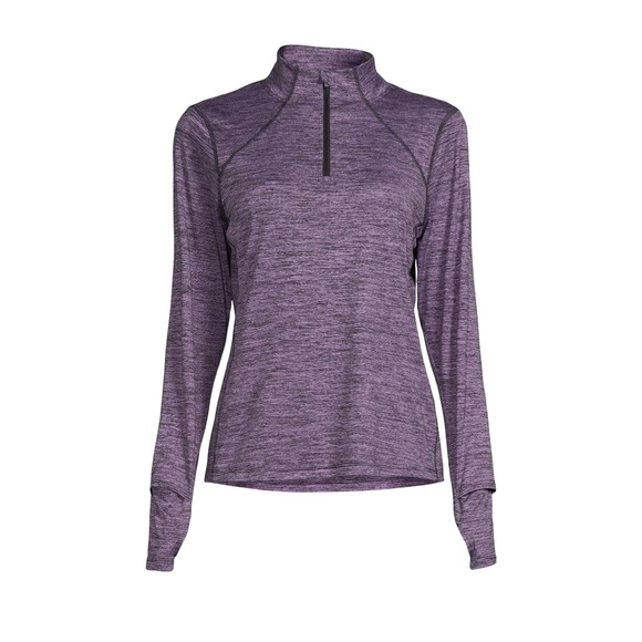 ATHLETIC WORKS Womens Top Size Small 4-6 Lightweight 1/4 Zip Front New - Picture 5 of 9